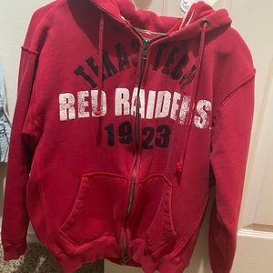 Texas Tech zipper hoodie